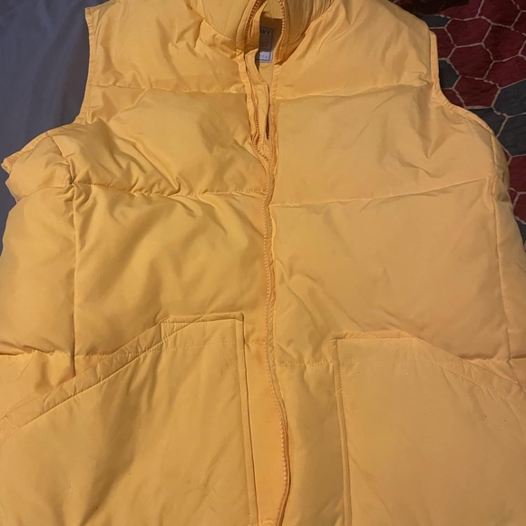 Jackets & Blazers - Yellow Puffer Vest